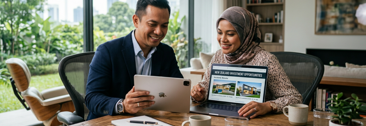 Malaysian buying property in New Zealand, APAC investor reviewing ANZ real estate options