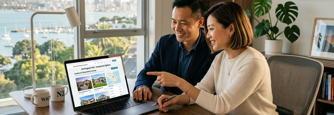 Chinese buying property in New Zealand, APAC investor reviewing ANZ real estate investment options 2026