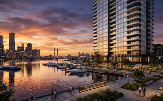 Off-Plan 1-Bedroom Apartment in Melbourne Docklands — FIRB Eligible, Waterfront, 5.8% Projected