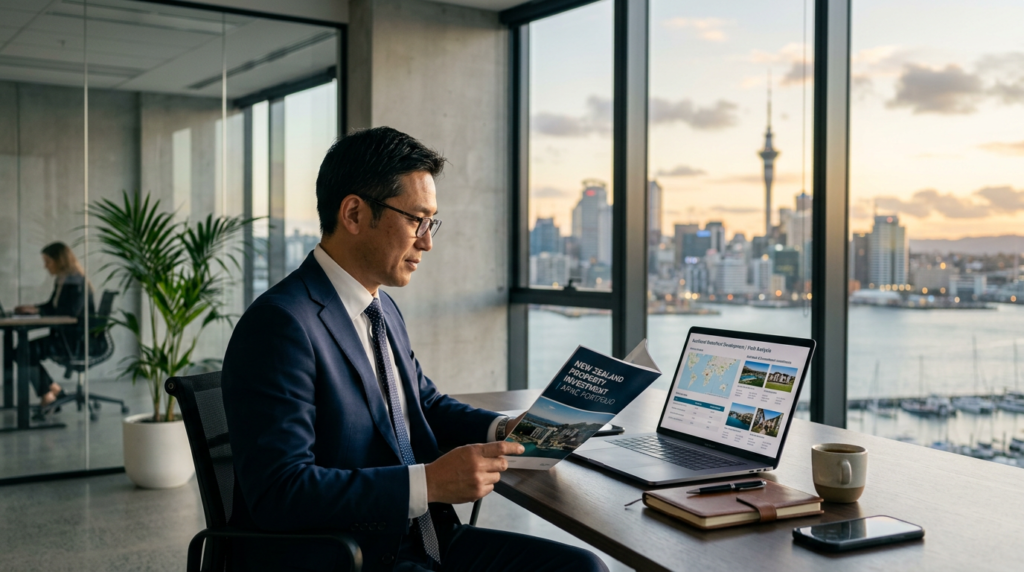 Japanese Buying Property in New Zealand, Japanese investor reviewing NZ property