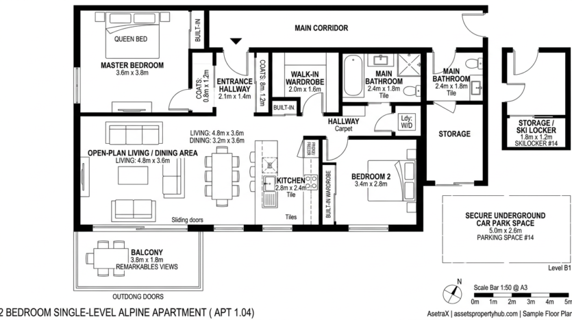 Off-Plan 2-Bedroom Alpine Apartment in Queenstown Central – Short-Term Rental Ready, Foreign Buyer Eligible